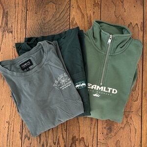 Men's Green Team LTD Logo Shirts - 3-Pack